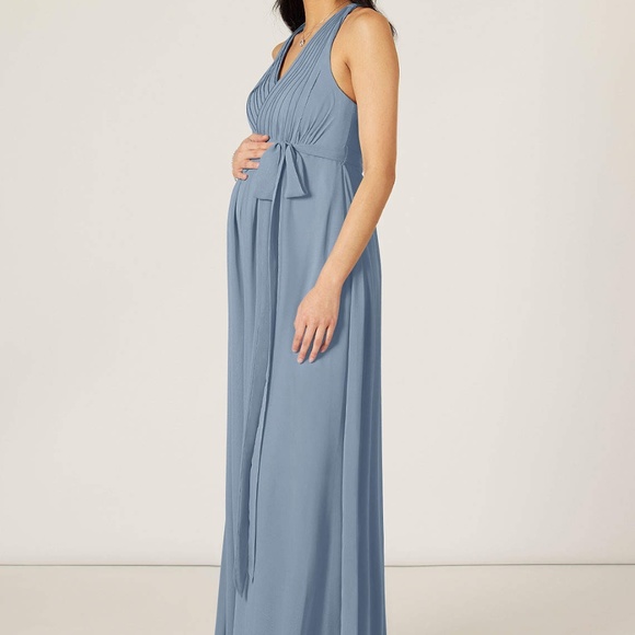 NWT Azazie Athena Dress Dusty blue - Picture 3 of 4